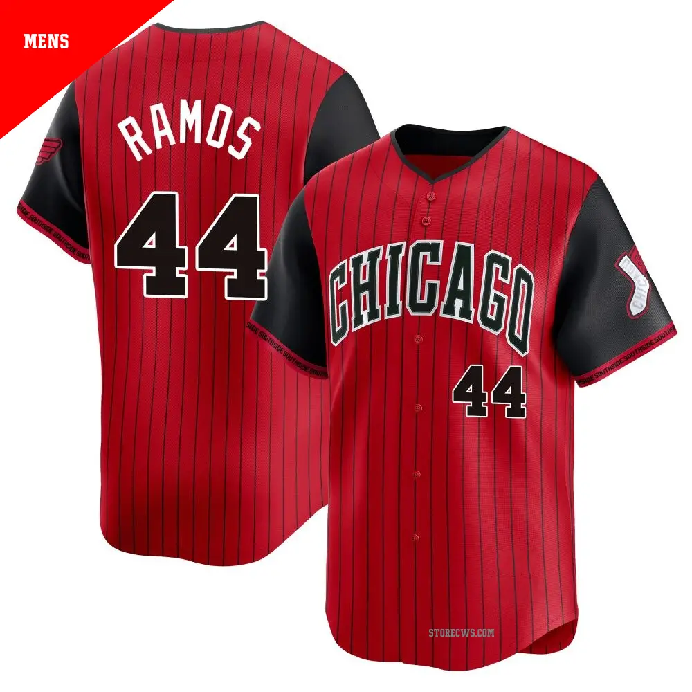 Men's ＃44 Bryan Ramos Chicago White Sox Red/Black Limited 2025 City Connect Jersey