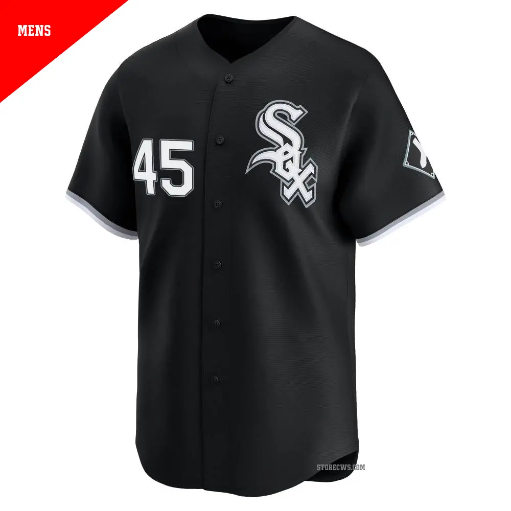 Men's #45 Michael Jordan Chicago White Sox Black Limited