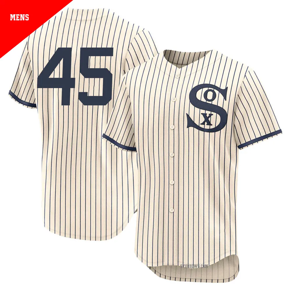 Men's ＃45 Michael Jordan Chicago White Sox Cream Authentic 2021 Field of Dreams Jersey