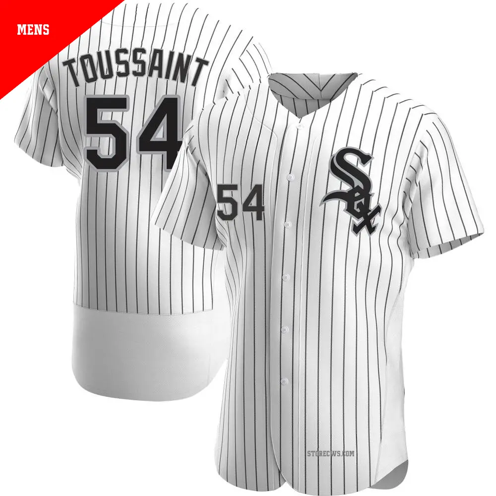 Men's ＃54 Touki Toussaint Chicago White Sox White Authentic Home Jersey