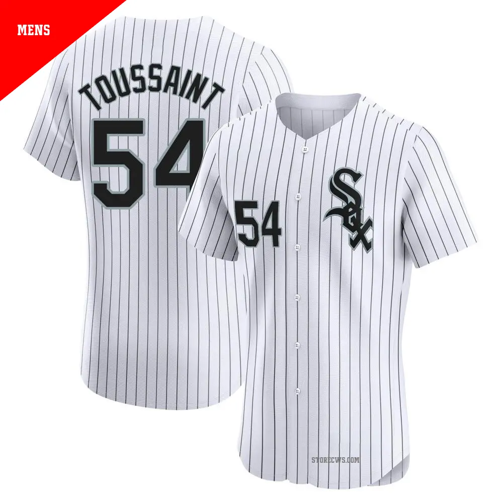 Men's ＃54 Touki Toussaint Chicago White Sox White Elite Home Jersey