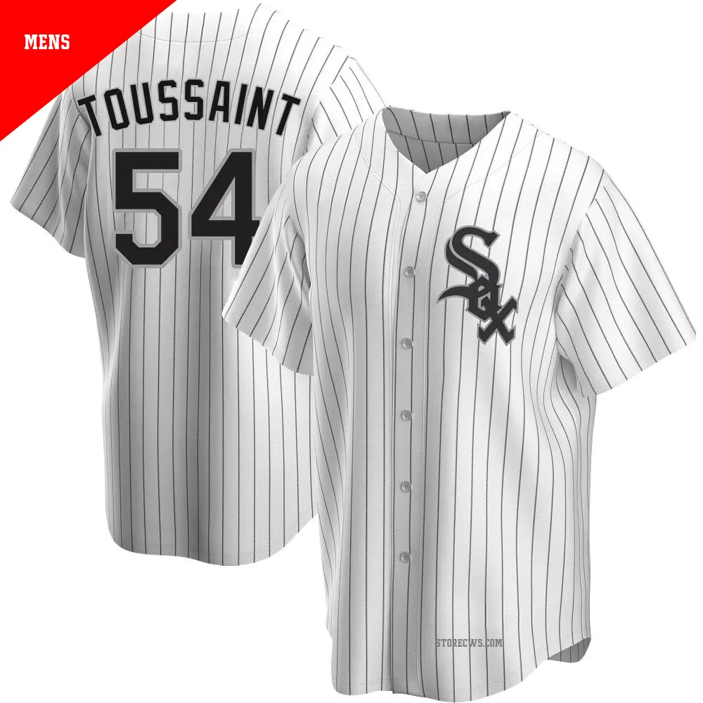 Men's ＃54 Touki Toussaint Chicago White Sox White Replica Home Jersey