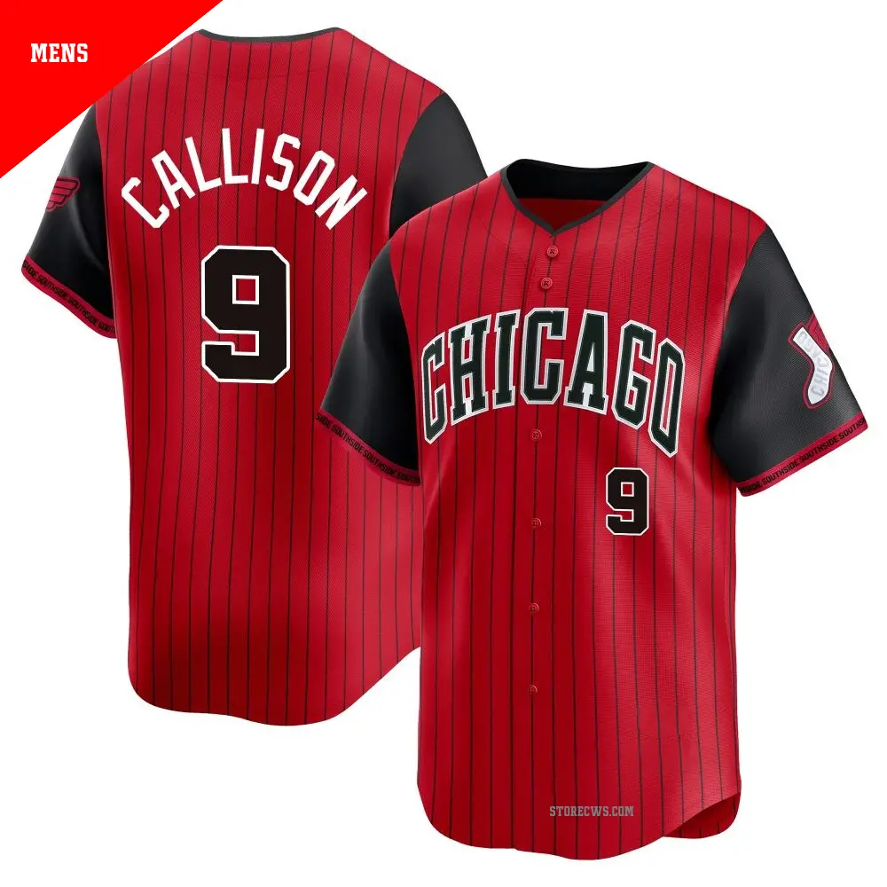 Men's ＃9 Johnny Callison Chicago White Sox Red/Black Limited 2025 City Connect Jersey