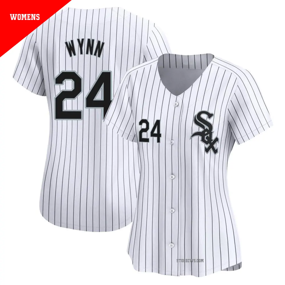 Women's ＃24 Early Wynn Chicago White Sox White Limited Home Jersey