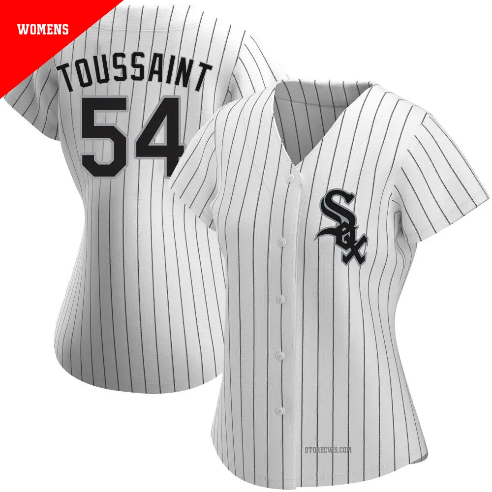 Women's ＃54 Touki Toussaint Chicago White Sox White Authentic Home Jersey