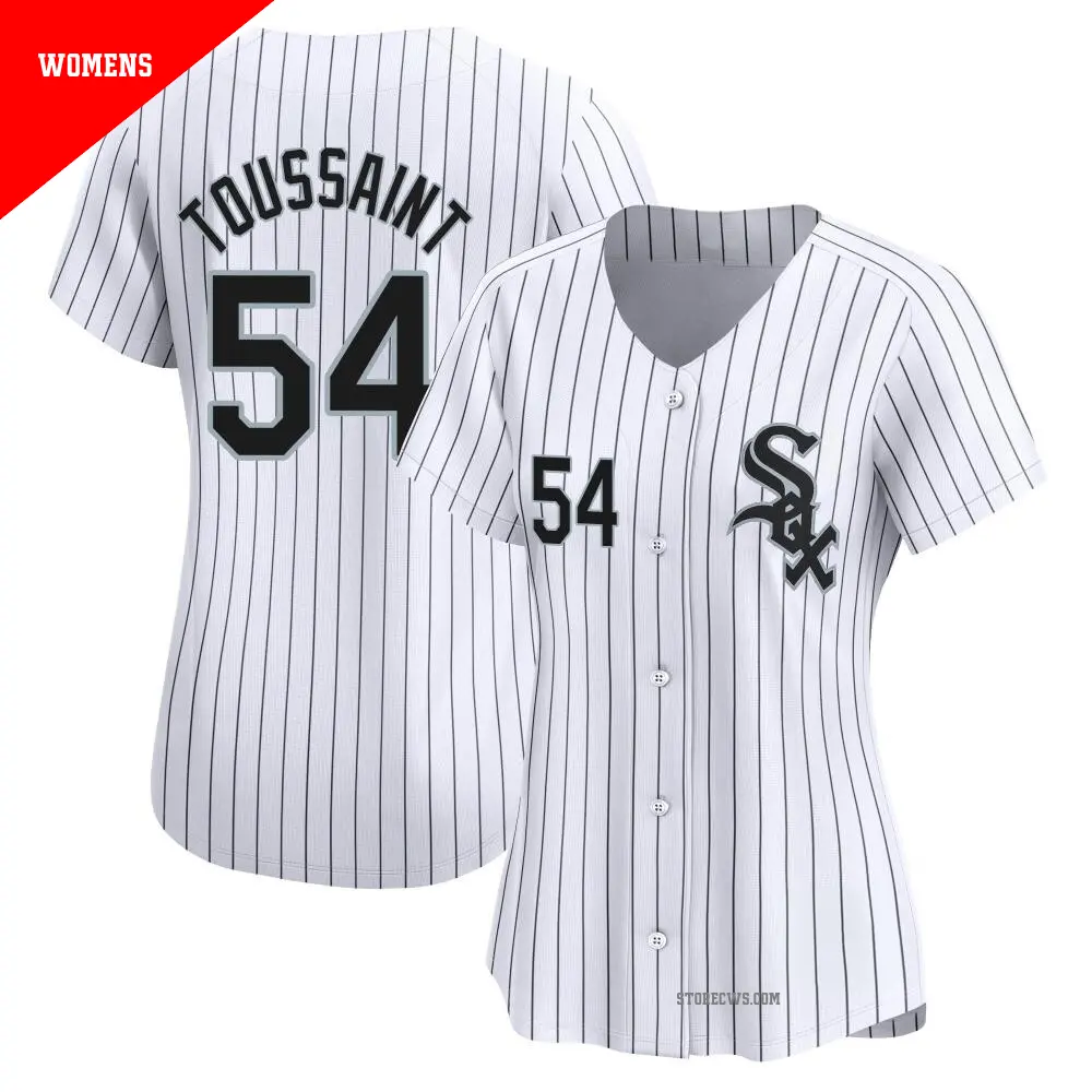 Women's ＃54 Touki Toussaint Chicago White Sox White Limited Home Jersey