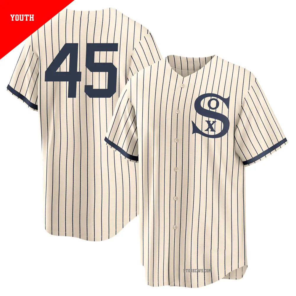 Youth ＃45 Michael Jordan Chicago White Sox Cream Replica 2021 Field of Dreams Jersey