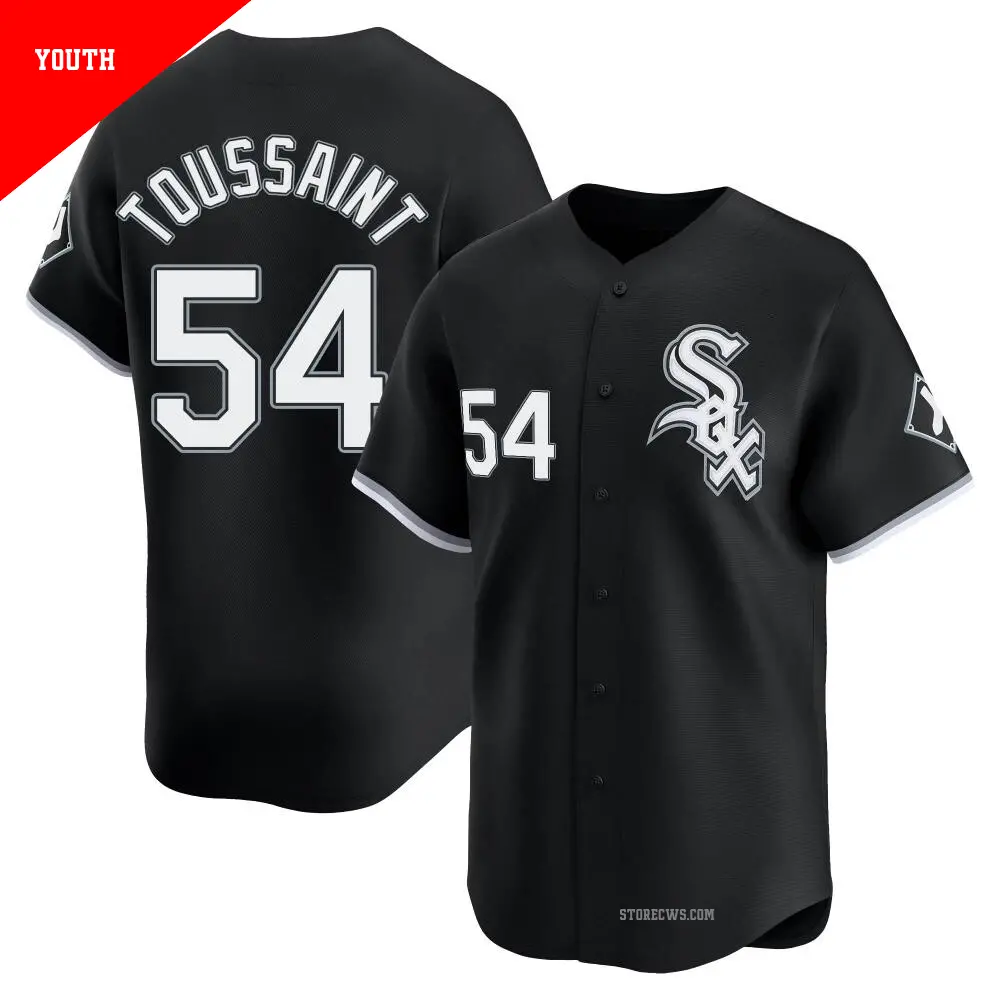Youth ＃54 Touki Toussaint Chicago White Sox Black Limited Alternate Jersey