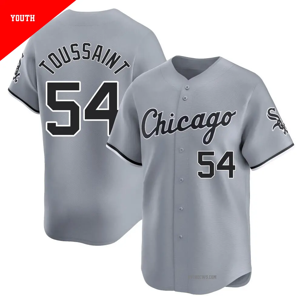 Youth ＃54 Touki Toussaint Chicago White Sox Gray Limited Road Jersey