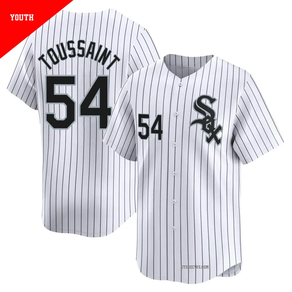 Youth ＃54 Touki Toussaint Chicago White Sox White Limited Home Jersey