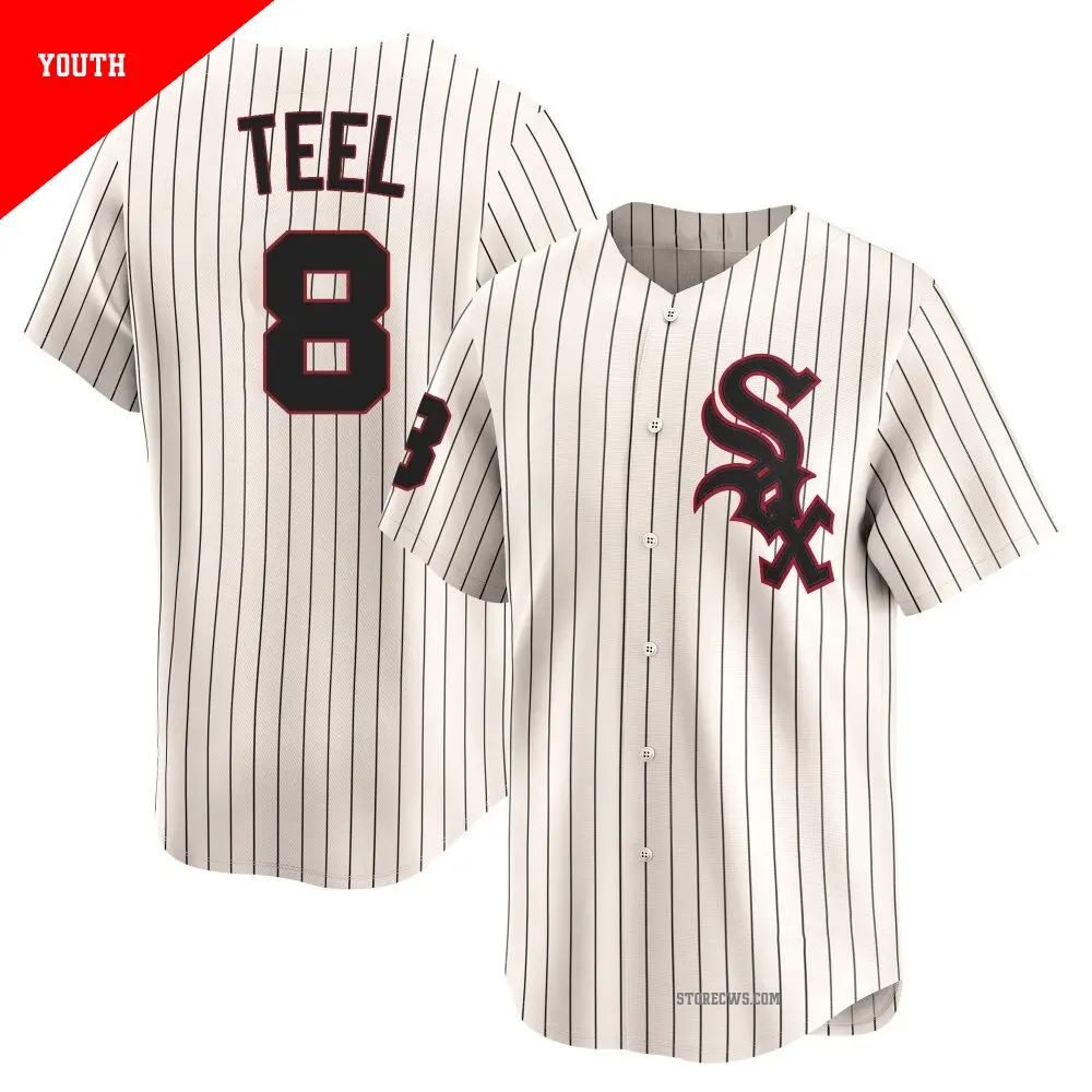 Men's #8 Kyle Teel Chicago White Sox Red/Black Limited 2025