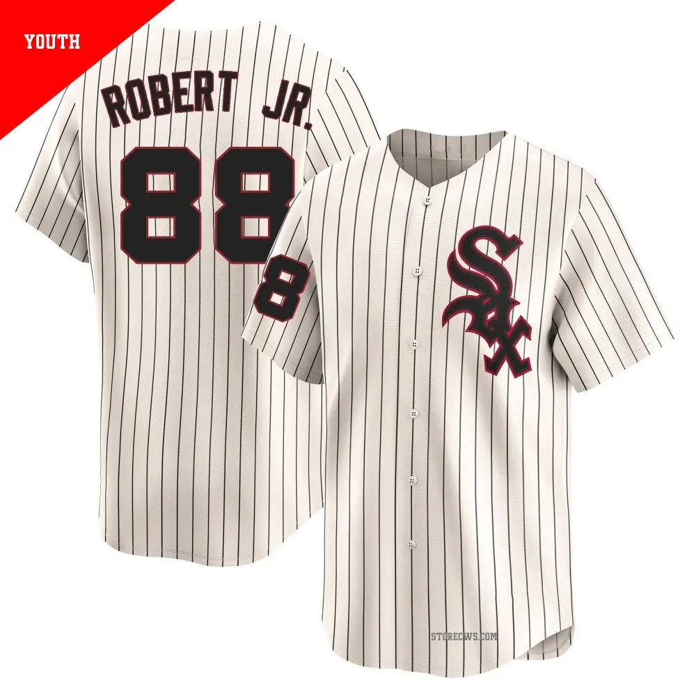 Youth #88 Luis Robert Jr. Chicago White Sox Cream Limited
