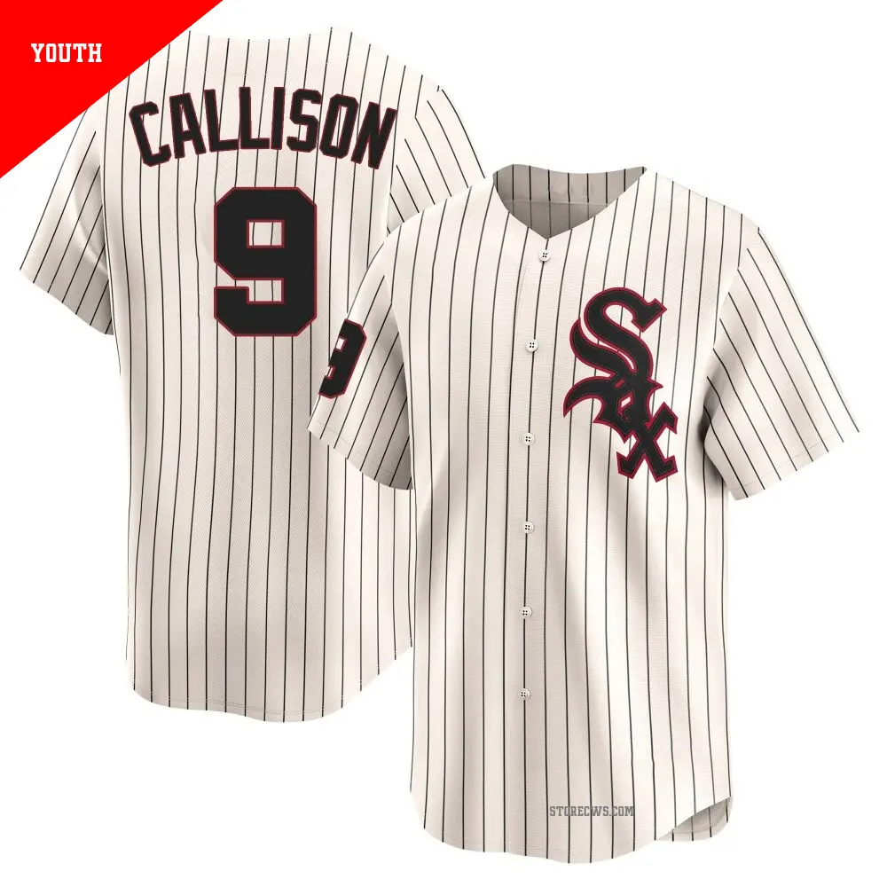 Youth ＃9 Johnny Callison Chicago White Sox Cream Limited Throwback Cooperstown Jersey
