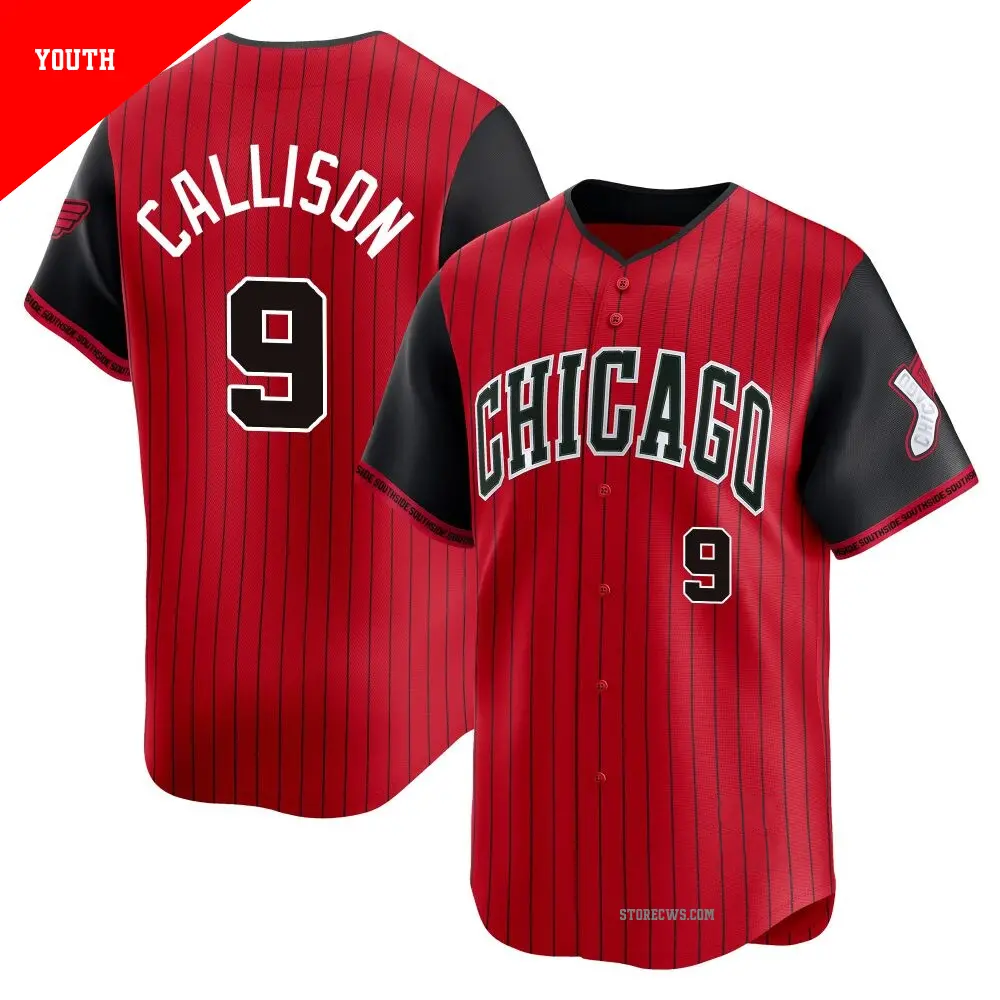 Youth ＃9 Johnny Callison Chicago White Sox Red/Black Limited 2025 City Connect Jersey